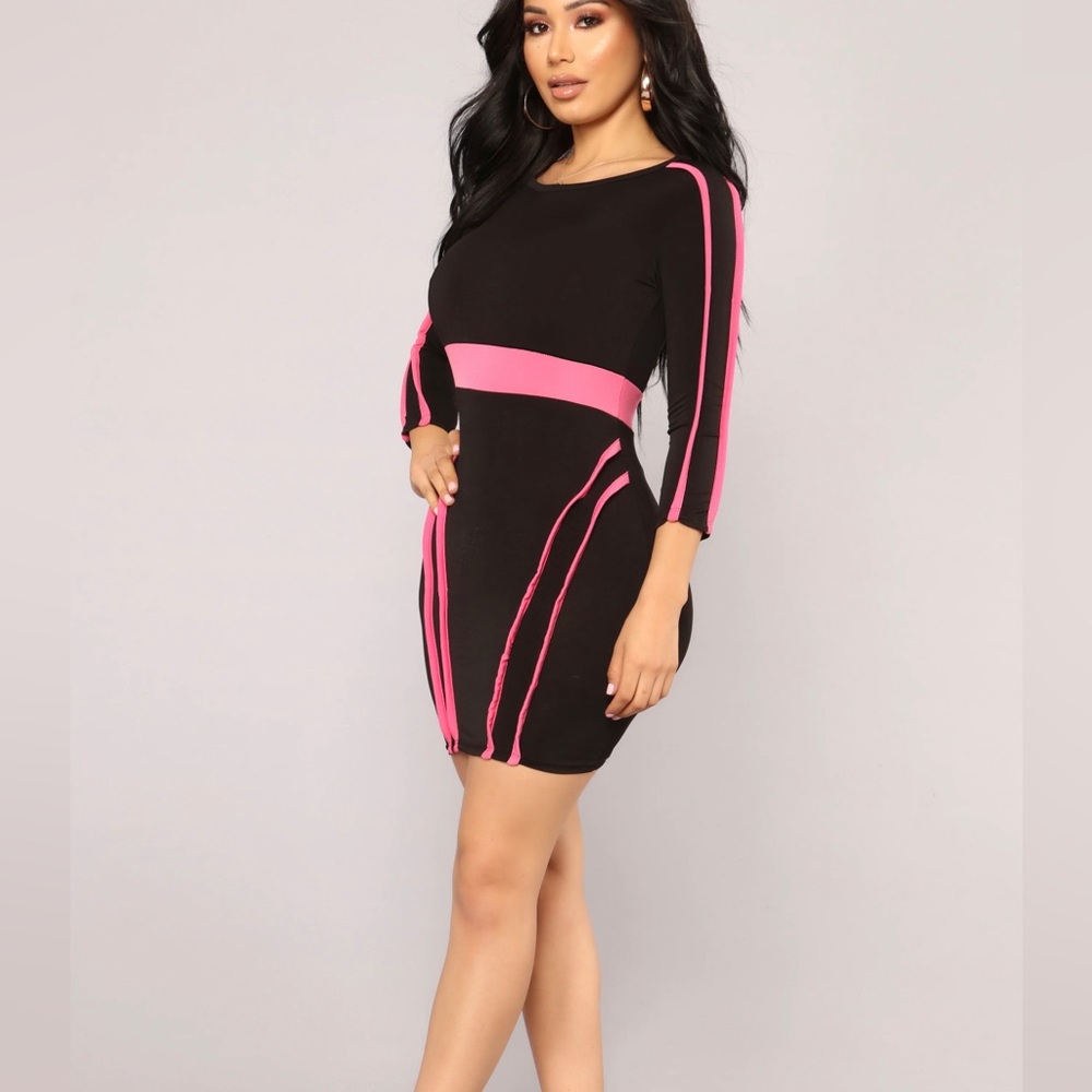 Brand New Black and Pink Dress
